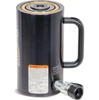 zvedák RAC-504 Jednočinný hliníkový hydraulický válec ENERPAC s vratnou pružinou, 50 tun,100 mm