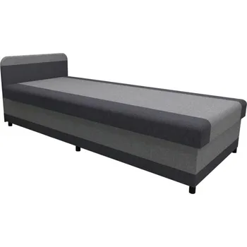 Postel Čalouněná válenda s úložným prostorem TALI 80x202 šedá/antracit