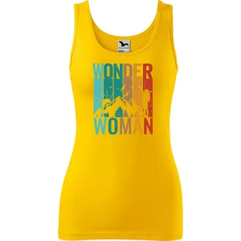 Dámské tričko DOBRÝ TRIKO Dámské tílko s potiskem Wonder woman Velikost: XL, Barva: Žlutá