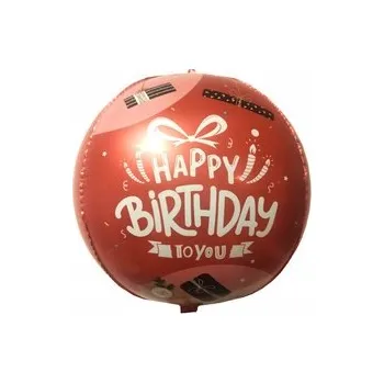Balónek Fóliový balónek 4D Všechno nejlepší k narozeninám (45 cm)