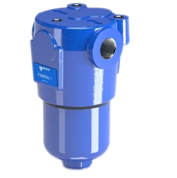 vodní filtr FMM0501DAC+A10NP01 tlakový filtr s by passem a zpětným ventilem, G1/2", 420 bar, 10 µ