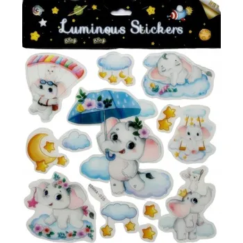 samolepka SAMOLEPKY SVÍTÍCÍ VE TMĚ ZVÍŘATA ŽIRAFA