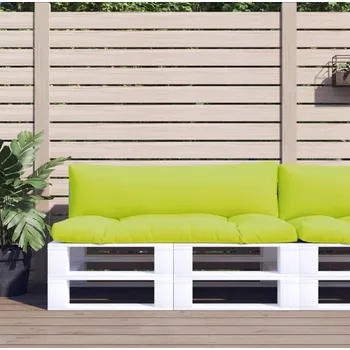 Podsedák vidaXL Podušky na nábytek z palet 2 ks oxford [360928] Barva: Jasně zelená