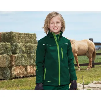 Chlapecká bunda Softshellová bunda e.s.motion 2020 velikost 122/128 zelená/mořská zelená Strauss