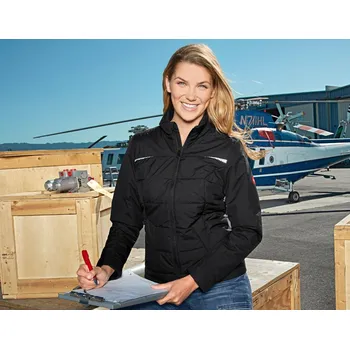 Dámská větrovka Nepromokavou pracovní bunda dámská pracovní oděvy e.s.motion denim velikost S černá Strauss