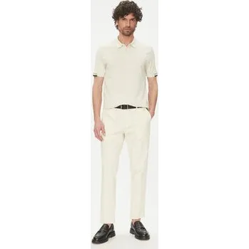 Pánské oblečení BOSS Polokošile Parlay 147 50467113 Écru Regular Fit M