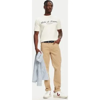 Pánské tričko Robe di Kappa T-Shirt Robe Giovani Tozeur 61151CW Écru Regular Fit L