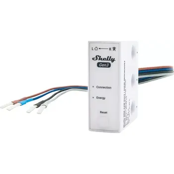 Centrální jednotka pro chytrou domácnost Shelly 3EM-63W Gen3 3-fázové měření spotřeby (WiFi, Bluetooth) SHELLY-3EM-63W
