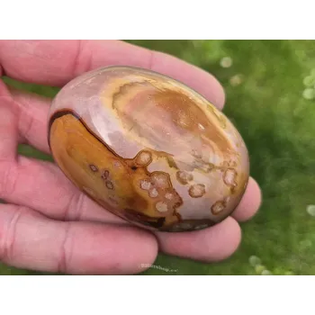 Přírodní kámen Leštěný kámen jaspis pestrý 133g