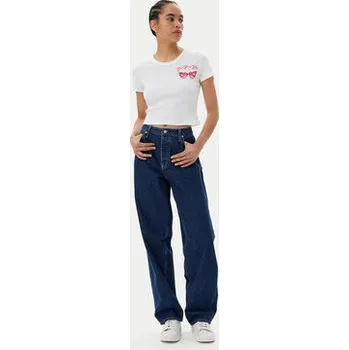 Pánské tričko HUGO T-Shirt Delanor_2 50539132 Bílá Cropped Fit M