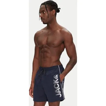 Pánské plavky Jack & Jones Plavecké šortky Maui 12275129 Tmavomodrá Regular Fit S