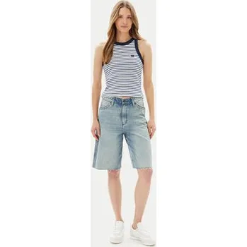 Dámské kraťasy Wrangler Džínové šortky Jort 112362710 Modrá Relaxed Fit 26