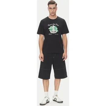 Pánské kraťasy Jack & Jones Šortky z materiálu Owen 12278222 Černá Baggy Fit XL