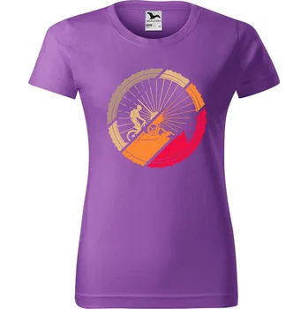 Dámské tričko DOBRÝ TRIKO Dámské tričko s potiskem Kolo v přírodě Barva: Fialová, Velikost: 2XL