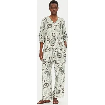 Dámské kalhoty Fransa Kalhoty z materiálu 20615422 Zelená Regular Fit S