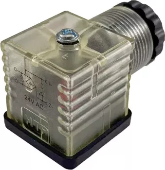 G1TU2VL3 LED konektor s ochranou proti přepětí, DIN 43650-A, 230 V AC/DC