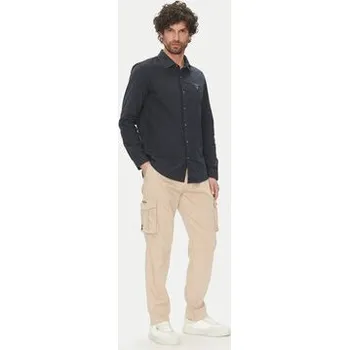 Pánské kalhoty Aeronautica Militare Kalhoty z materiálu 251PA1658CT3511 Béžová Regular Fit 54