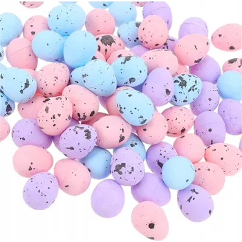 Velikonoční dekorace Polystyrenová vajíčka 1,8 cm Velikonoční 100 ks Dekorace do košíku s pomlázkou Vajíčka