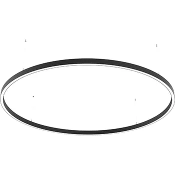 LED osvětlení Ledshopik Ohýbaný kruhový LED profil s oboustranným svícením RING-3050C - bílý - Profil bílý RING-3050C - průměr 120cm