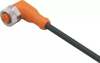 EVC006 Kabel 10 metrů se závitem M12, IFM, 4 piny, pro tlakové spínače PK65xx a PK55xx