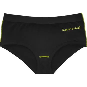 Dětské funkční kalhotky Boxerky ROBOKOČKA černá Bamboo Ultra - Žlutá neon / 120