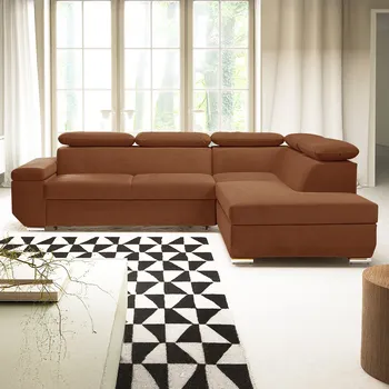 Sedací souprava Sedací souprava LARS I | 264x215 cm | rozkládací + úložný prostor | AKCE | cihlová 54