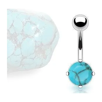 Piercing Piercing do pupíku - tyrkys