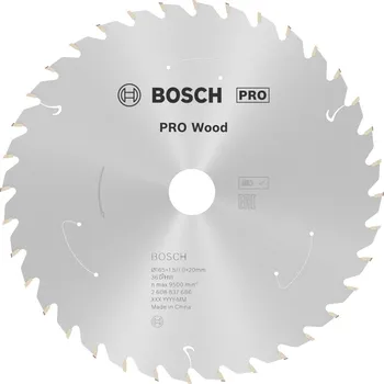 Pilový kotouč BOSCH Pilový kotouč PRO Wood cordless 165x20/16x1,5/1,0x36T 2608837686 free_store_pickup