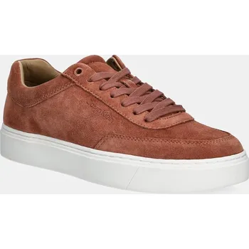 Pánské tenisky Semišové tenisky Calvin Klein CLEAN CUP LOW LACEUP OXF SU pánské, hnědá barva, HM0HM01880 88X, EUR 43
