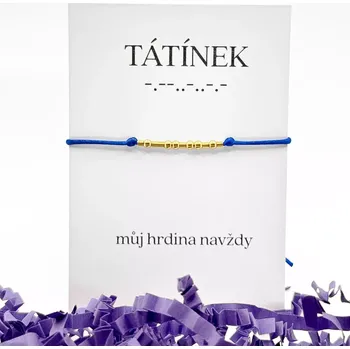 Náramek Náramek pro tátu - Morseovka TATÍNEK
