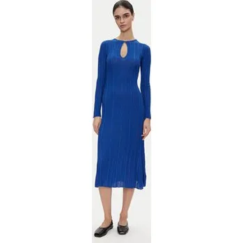 Dámské šaty Pepe Jeans Úpletové šaty Natasha PL953642 Modrá Slim Fit S