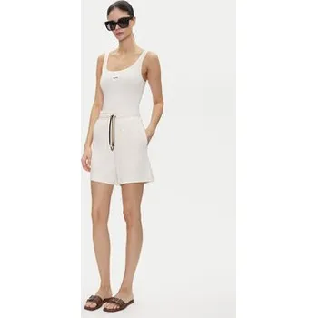 Dámské pyžamo BOSS Pyžamové šortky Cp Stripe_Shorts 50539981 Écru Relaxed Fit XS