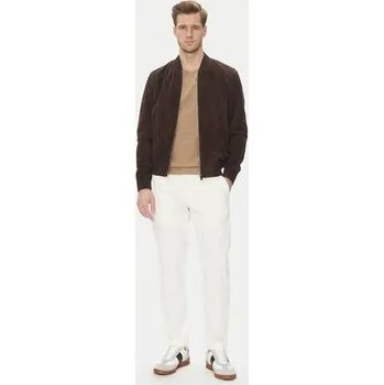 Pánská casual bunda Serge Pariente Kožená bunda M888 Hnědá Regular Fit XL