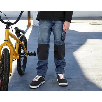 Chlapecké džíny Robustní džíny dětské e.s.motion velikost 98/104 stonewashed Strauss