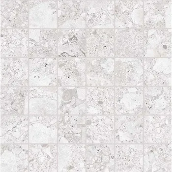 Obklad Rave Rice - dlaždice mozaika 5x5 bílošedá DDM05899