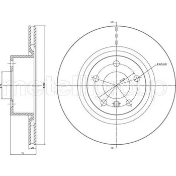 Brzdový kotouč Brzdový kotouč CIFAM (800-1261C)