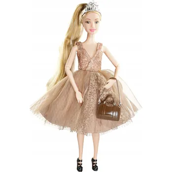 Panenka Sada Panenka Princezna Dlouhé Vlasy Koruna Kabelka Košíček s květinami