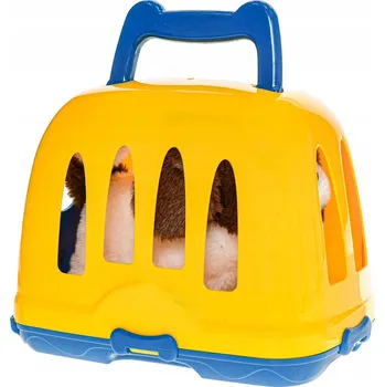 plyšák Pejsek plyšový 19 cm na baterie chodící a štěkající s přepravkou v krabičce