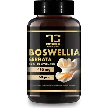 Speciální výživa BOSWELLIA SERRATA 490 mg, standardizovaný extrakt obsahující 65 % kyseliny boswellové, doplněk stravy. 60 kapsuli