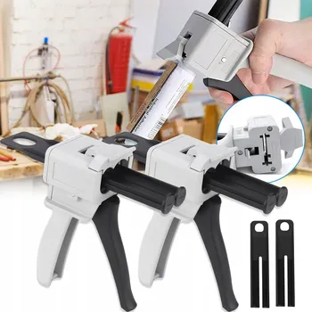 Průmyslové lepidlo 2 KS APLIKÁTOR LEPIDLA 50ml AB EPOXIDOVÉ LEPIDLO PISTOLE NA LEPENÍ