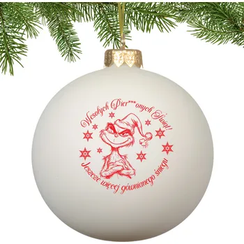 Vánoční dekorace Hladká Vánoční Koule vánoční koule 8 cm 1 ks