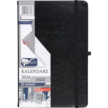 Diář Kalendarz 2026 A5 dzienny Jazz czarny