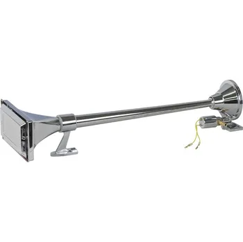 Auto elektroinstalace Singnální fanfára 640mm, chromová, hluboký tón bez kompresoru, SN-003Z