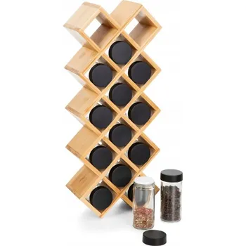 Bytová dekorace Sada kořenek B2 BAMBOO Essentials na bambusovém stojanu 42x17x9,5 cm