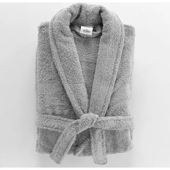 Dámský župan Světle šedý bavlněný župan velikost M Tendresse – douceur d'intérieur ID_1771756