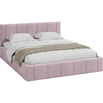Postel Čalouněná postel 90x200 cm EMMA Růžová s roštem