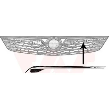 Lišta karosérie Ozdobná / ochranná lišta, mřížka chladiče VAN WEZEL 3812511