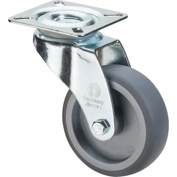 Pojezdové kolečko Otočné kolečko s gumovou obručí pro vozík, 100 mm, nosnost 70 kg