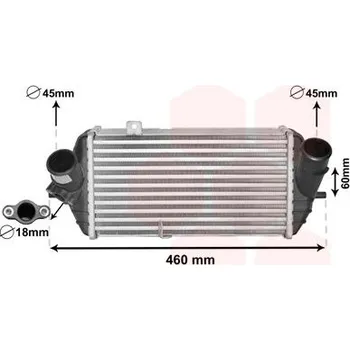 Chladič motoru Chladič turba VAN WEZEL 82004389