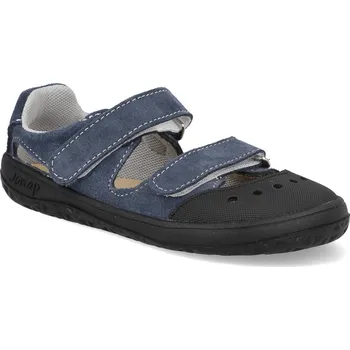 Dívčí sandály Barefoot dětské sandály Jonap - Fella modré Velikost: 29